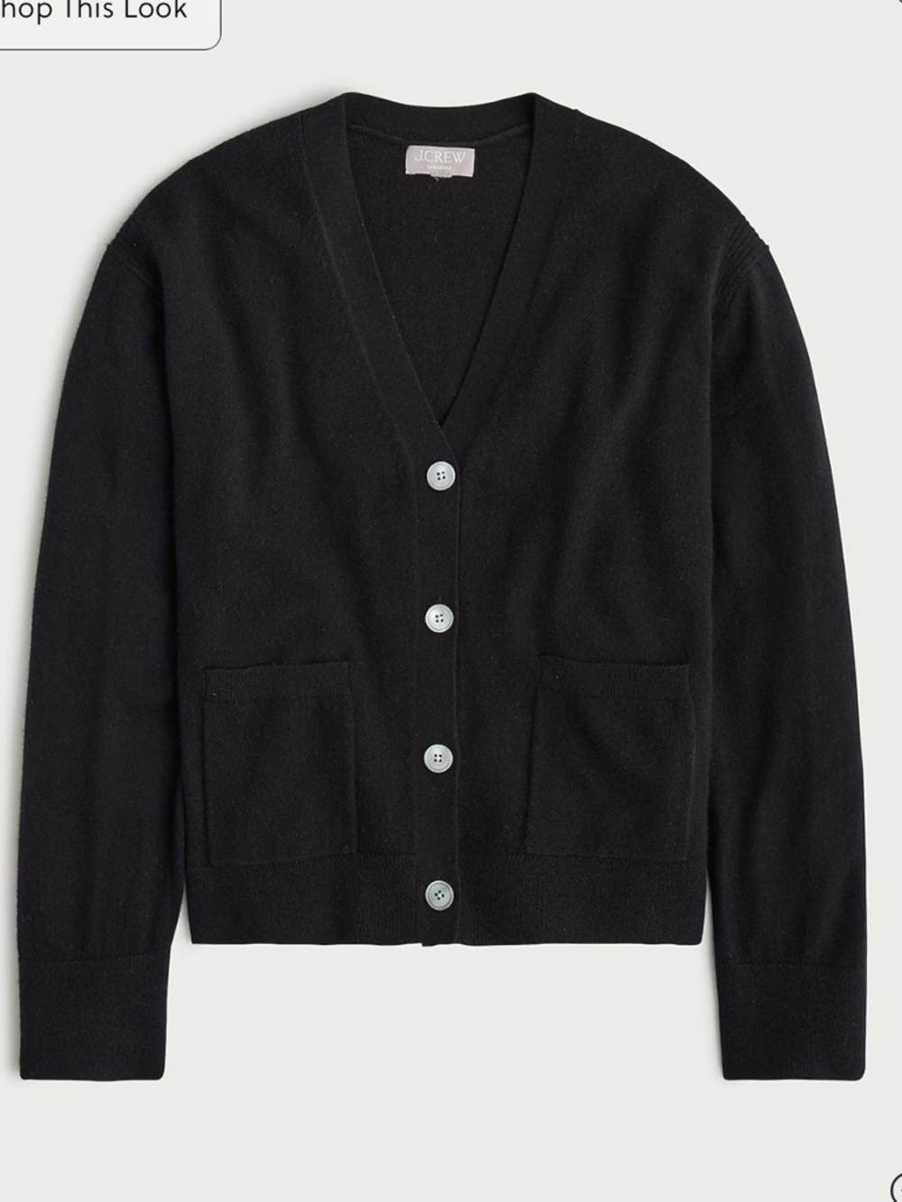 J. Crew Cashmere Patch-Pocket Cardigan - Picture 3 of 6